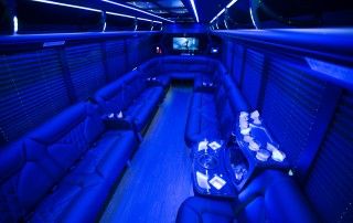 22 passenger Party Bus Interior